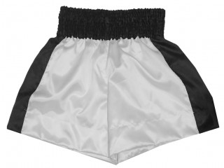 Shorts de Boxeo tradicionales Kanong : KNBSH-301-Clásico-Blanco